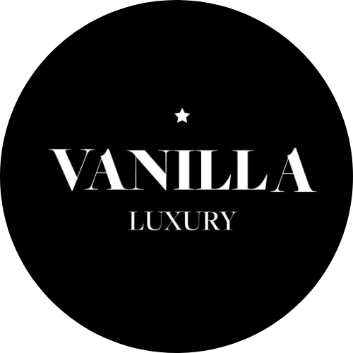 VL Logo - Round - Black vanilla luxury media badge