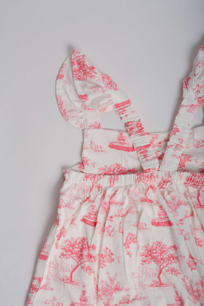 Ruffle Dress - Garden Toile (Rose), photo 3
