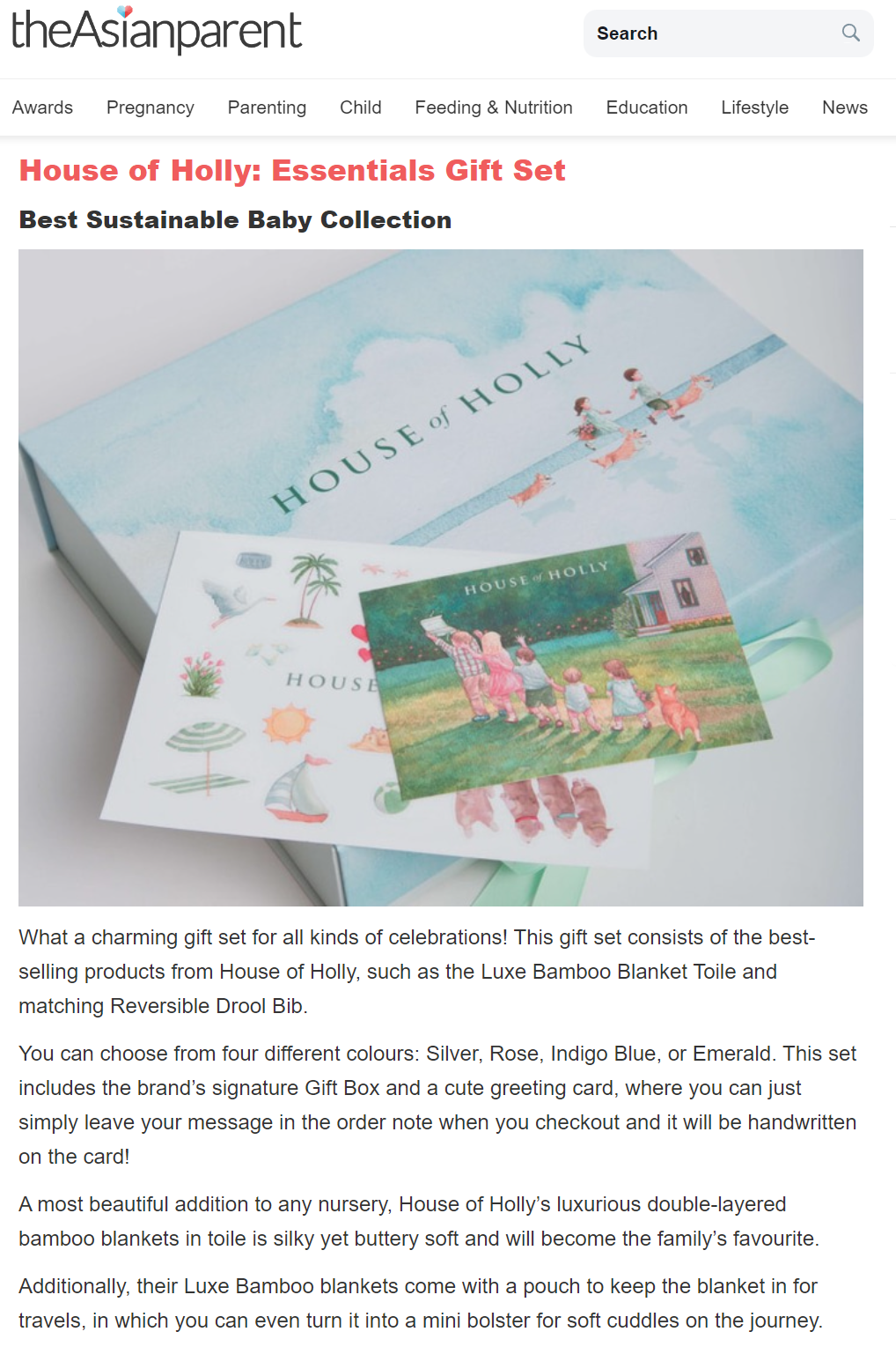 The Asian Parent House of Holly Newborn Premium Gift Sets