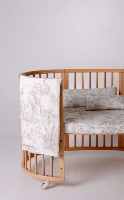savanna animal toile bamboo pillow for babies, children and adults