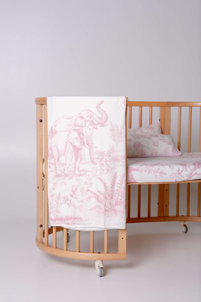 savanna animal toile bamboo pillow for babies, children and adults