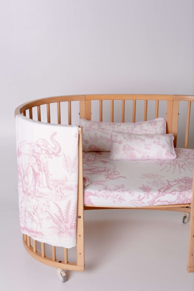 savanna animal toile bamboo pillow for babies, children and adults