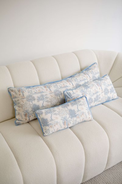 Luxe Cloud Pillow - Fruit Toile (Blueberry)