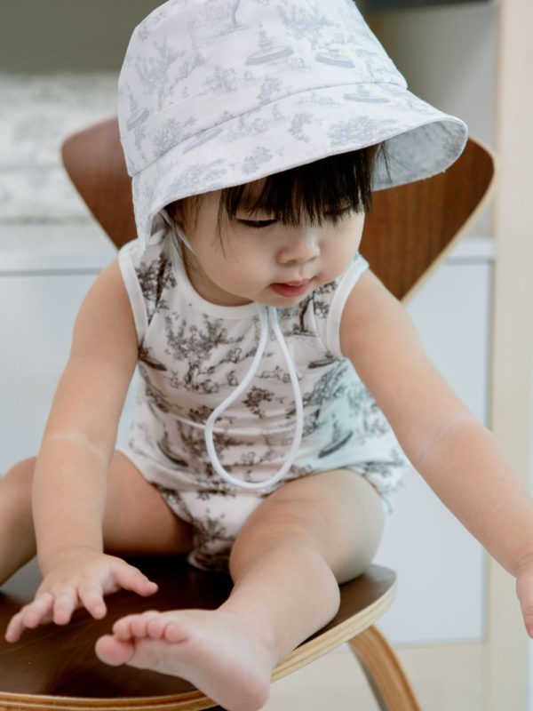 Bucket Hat - Garden Toile (Silver)