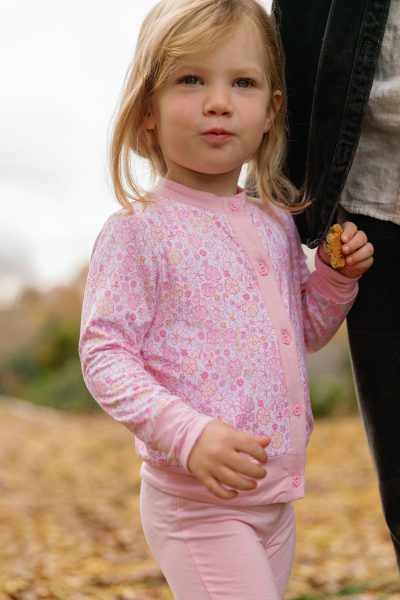 Soft Reversible Cardigan - Petal Pink