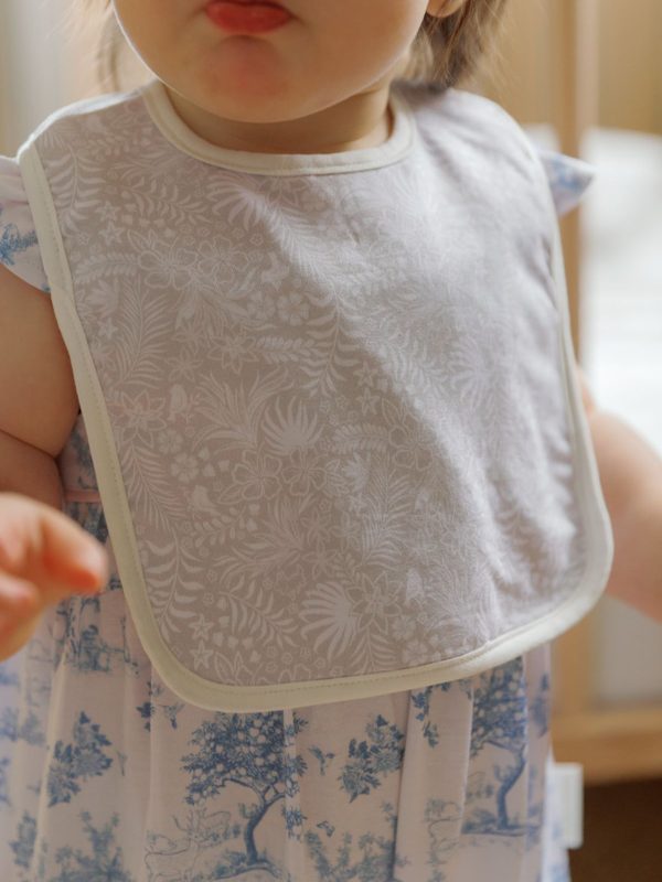 Reversible Drool Bib - Summer (Ecru)