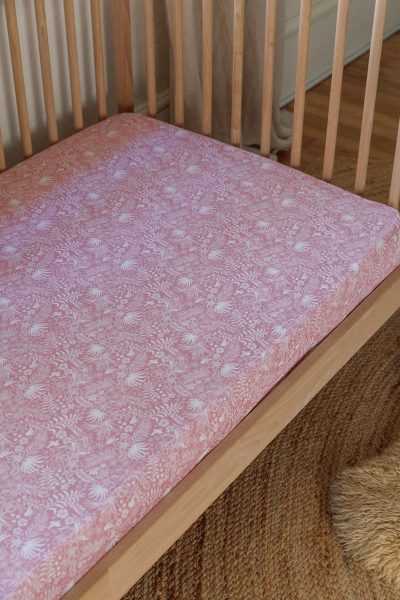 Luxe Bamboo Crib Sheet - Summer (Rose)