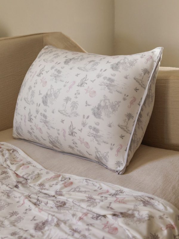 Junior Head Pillow (Firm) - Seaside Toile (2 Colors)