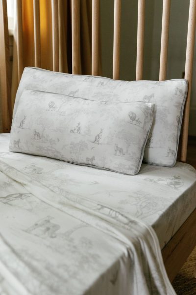 Luxe Bamboo Blanket - Wild Toile (Grey)