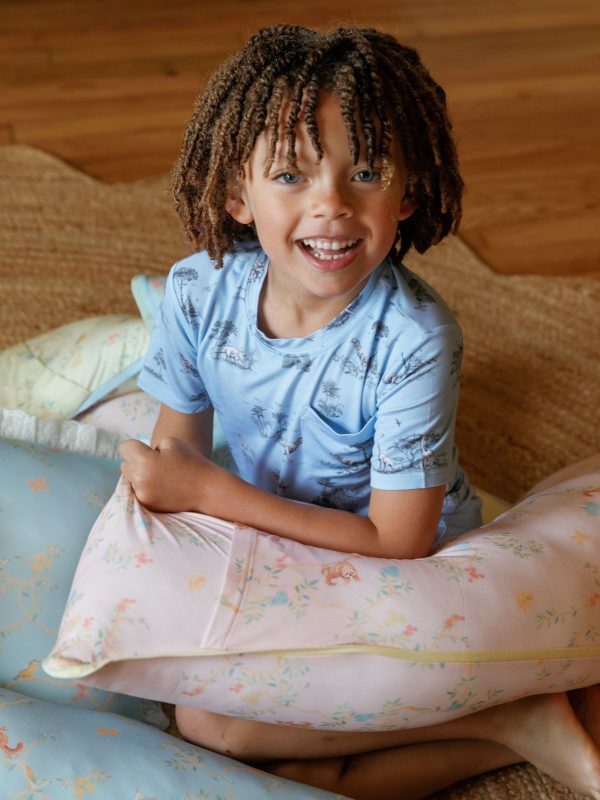 T-Shirt and Shorts Set - Dinosaur (Blue)