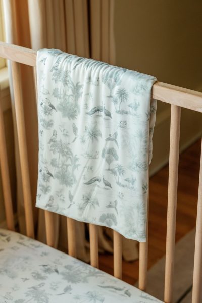 Luxe Bamboo Blanket - Birdsong (Sage)