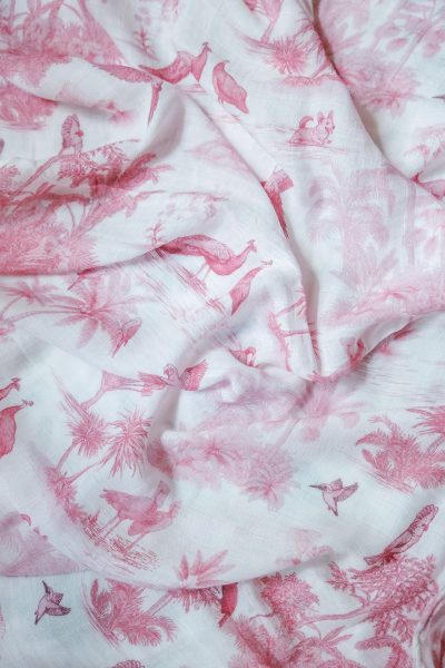 Soft Bamboo Swaddle (Birdsong Rose)