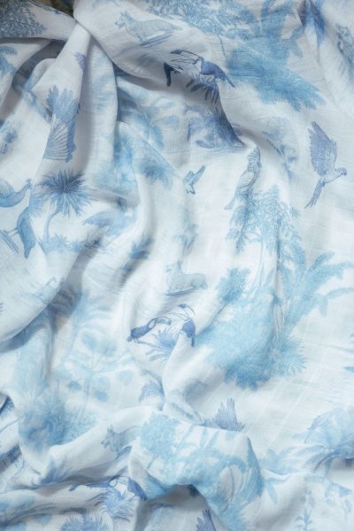 Soft Bamboo Swaddle (Birdsong Porcelain)