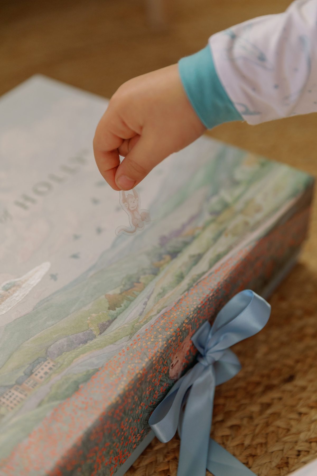 Gift box with a blanket